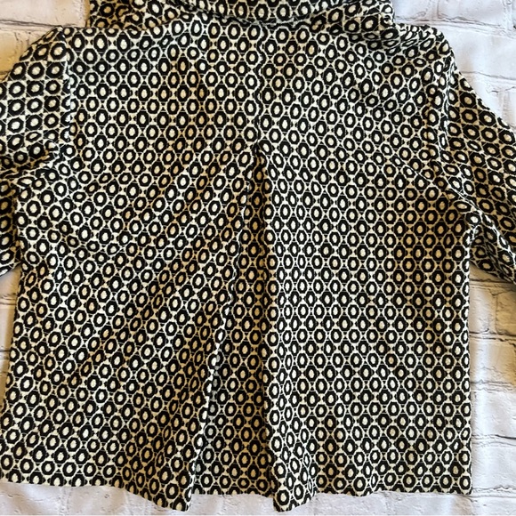 VTG Y2K Suit Jacket Small Black & White Coat IXE - Picture 12 of 12